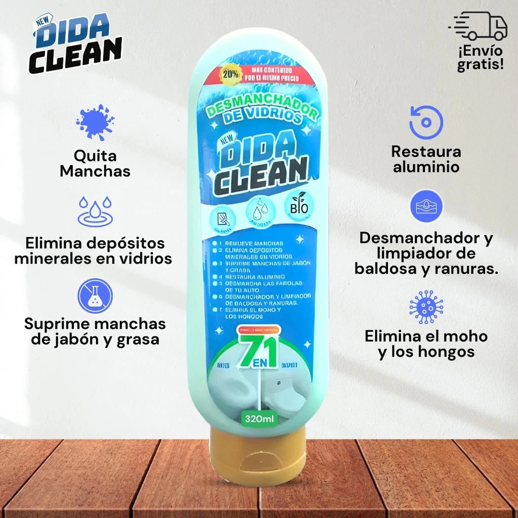 Desmanchador de vidrios DIDA CLEAN